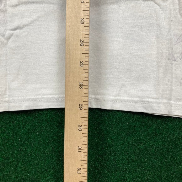 Vintage Tasmanian Devil Shirt Mens XL White 1997 Taz Fishing Get Reel AOP 90s - Picture 16 of 16